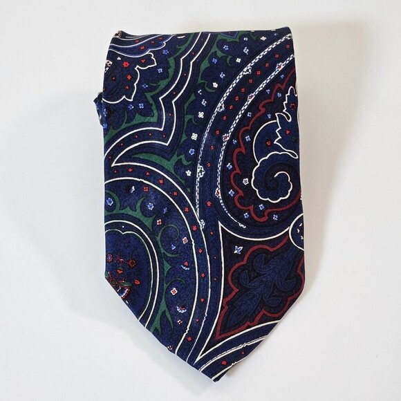 Gianfranco Ferre Tie Silk Italy Fantasy Paisley Print Party W 3.75 L 56.5 inches - Picture 2 of 11